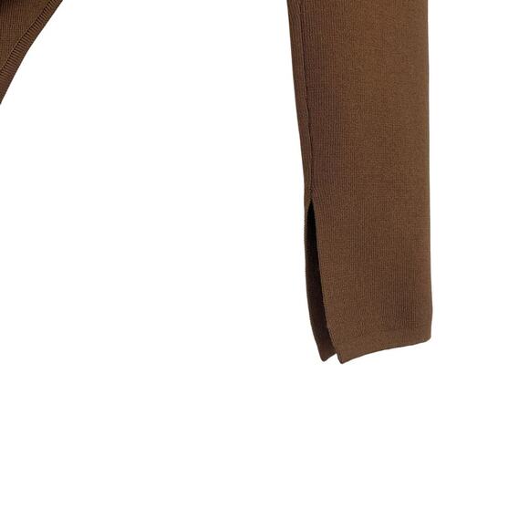 Pistola Jenny Thong Bodysuit Brown Split Cuff Square Neckline Size Small - Picture 5 of 10